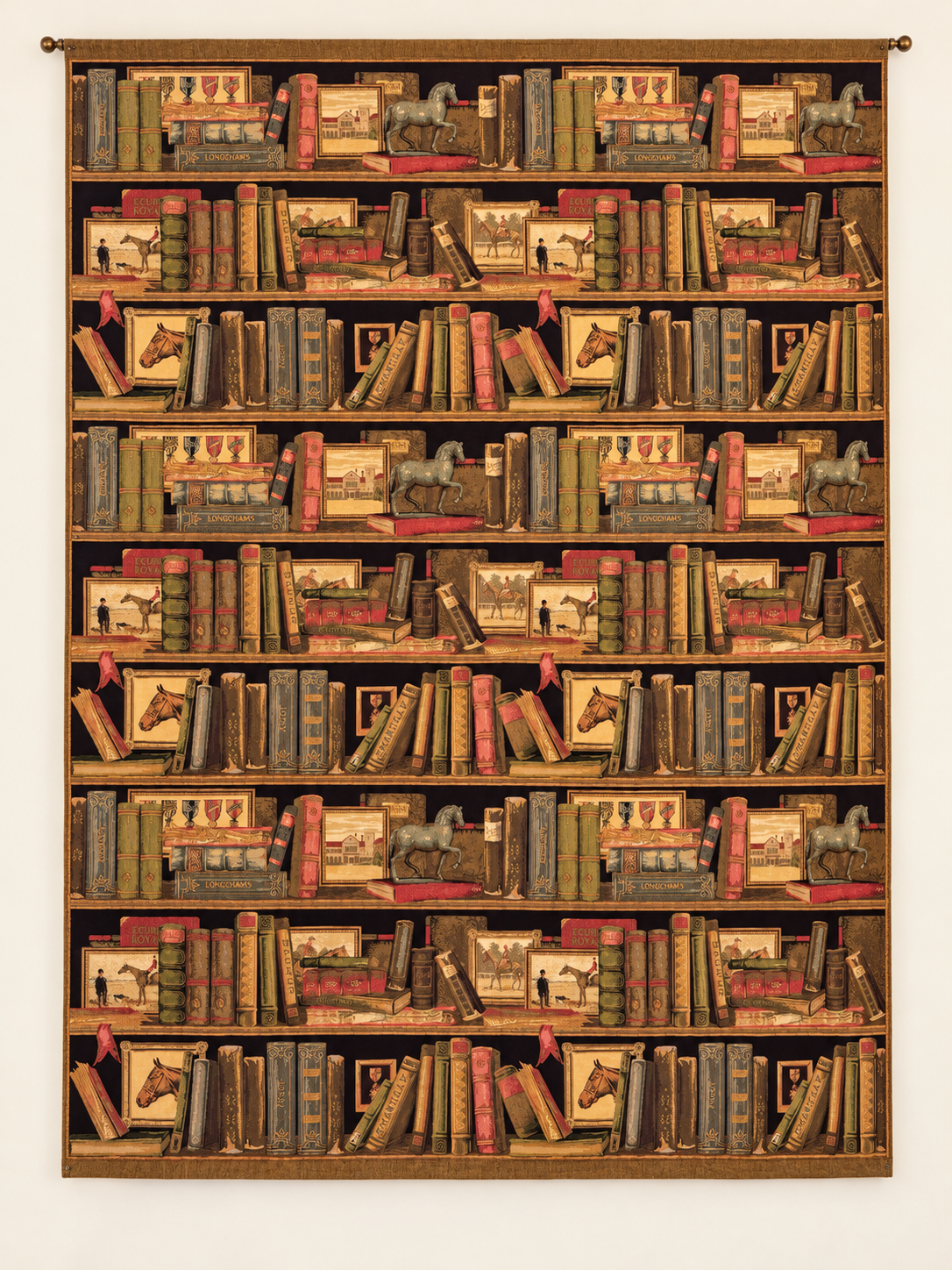 Equestrian Library Wall Tapestry