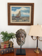 Mid-Century Maritime Framed Watercolor