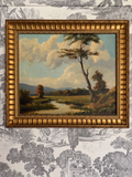 1943 French Painting in Gilt Frame