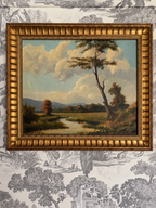 1943 French Painting in Gilt Frame