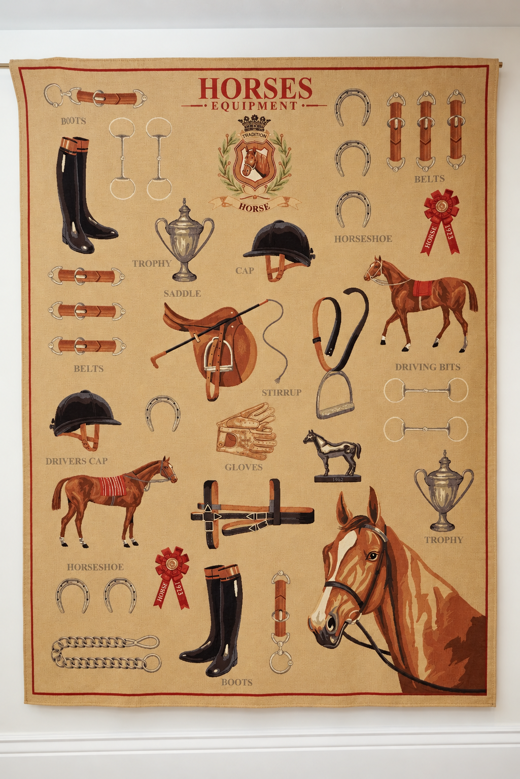 Horse Equipment Tapestry