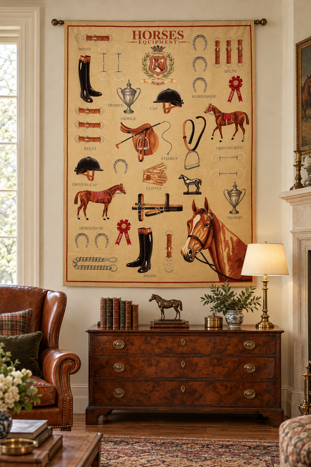 Horse Equipment Tapestry