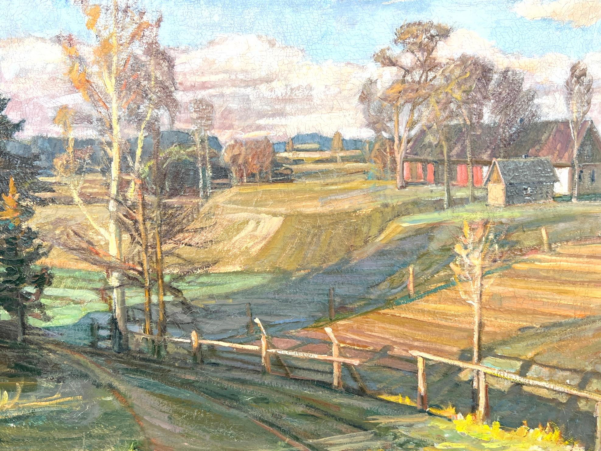 Countryside Scene, Oil on Canvas