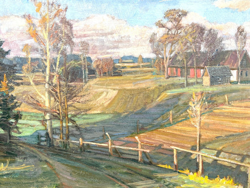 Countryside Scene, Oil on Canvas