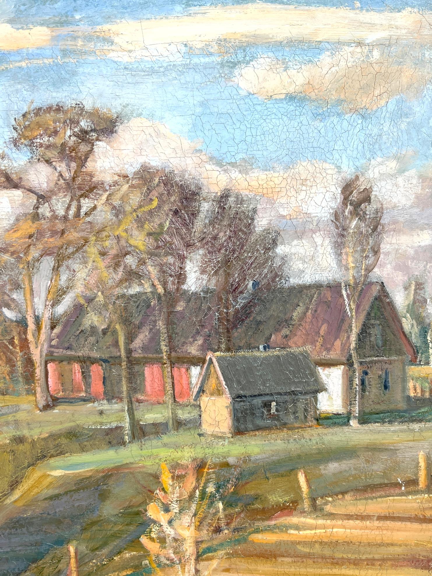 Countryside Scene, Oil on Canvas