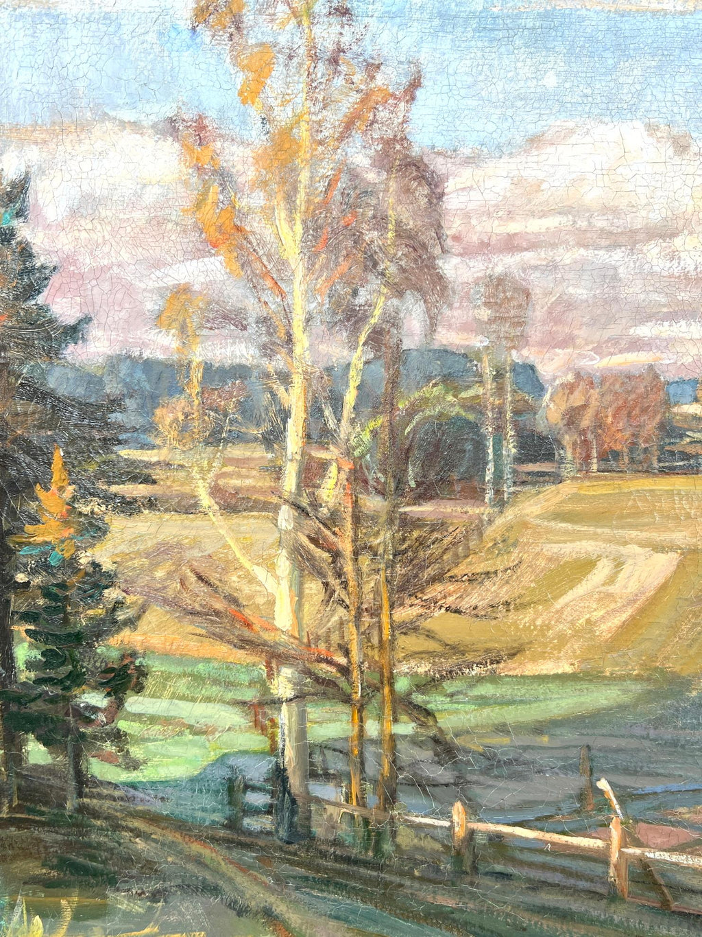 Countryside Scene, Oil on Canvas