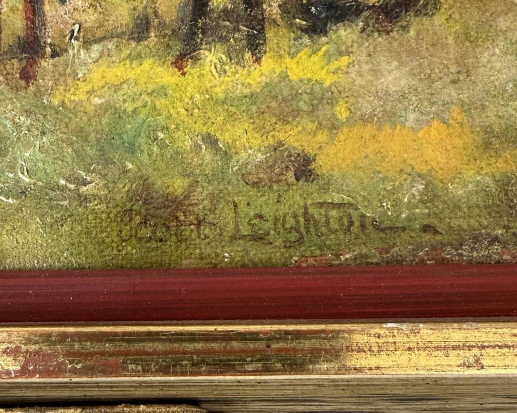NW Leighton Horse Landscape Oil on Canvas
