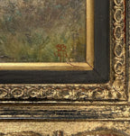 T Mackay Horse & Rider Oil on Canvas