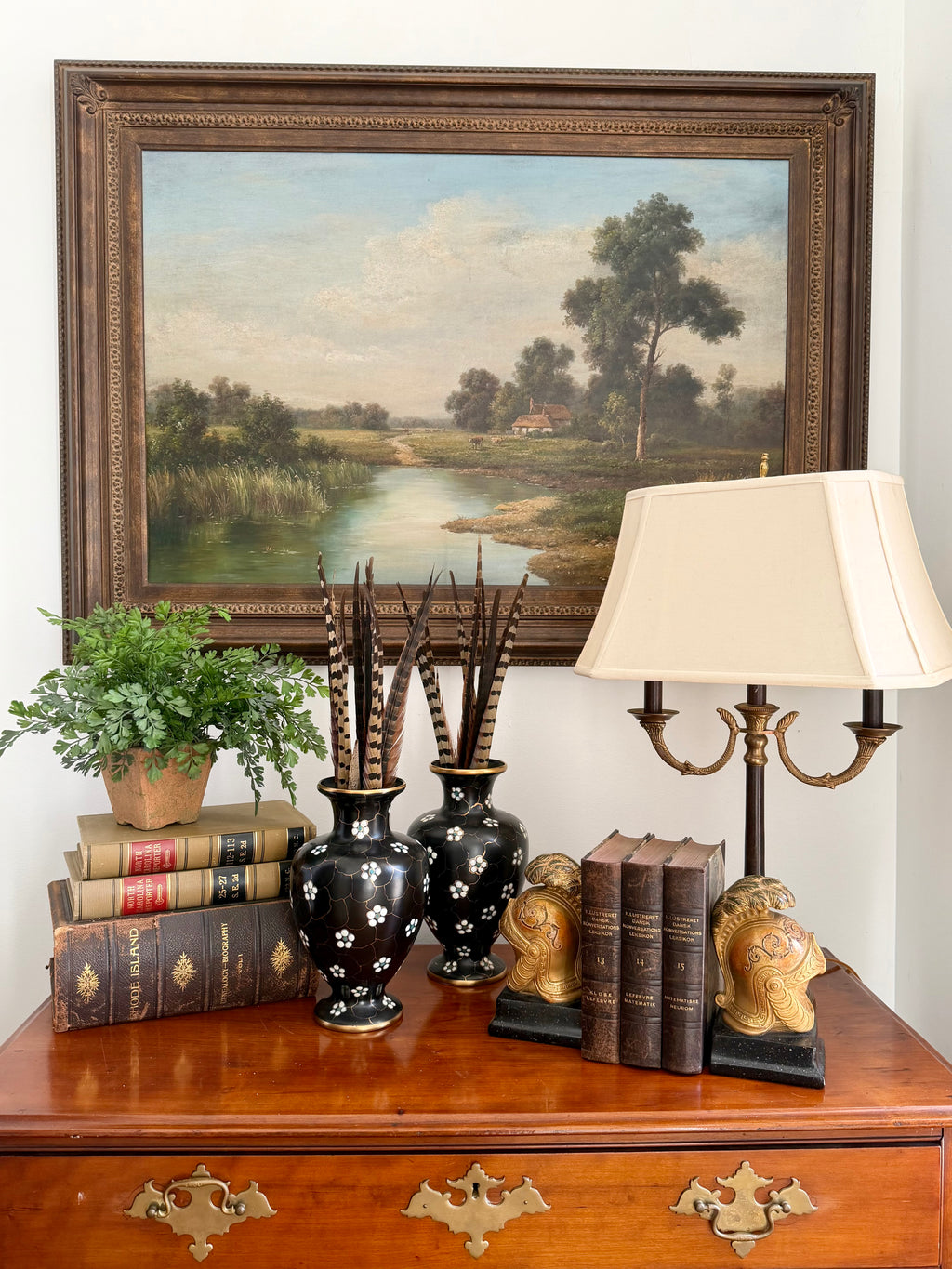 Pair of Borghese Helmet Bookends