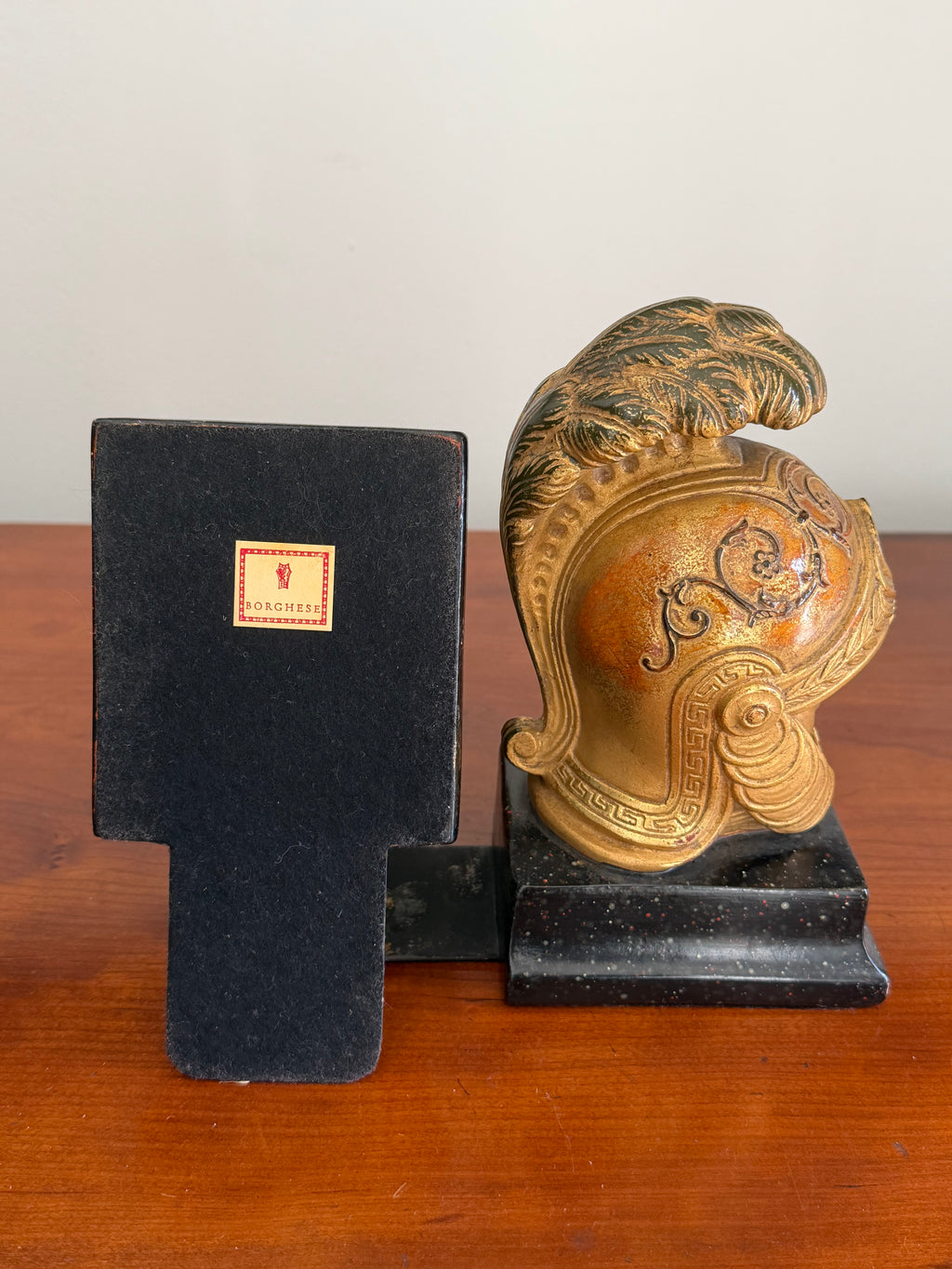 Pair of Borghese Helmet Bookends