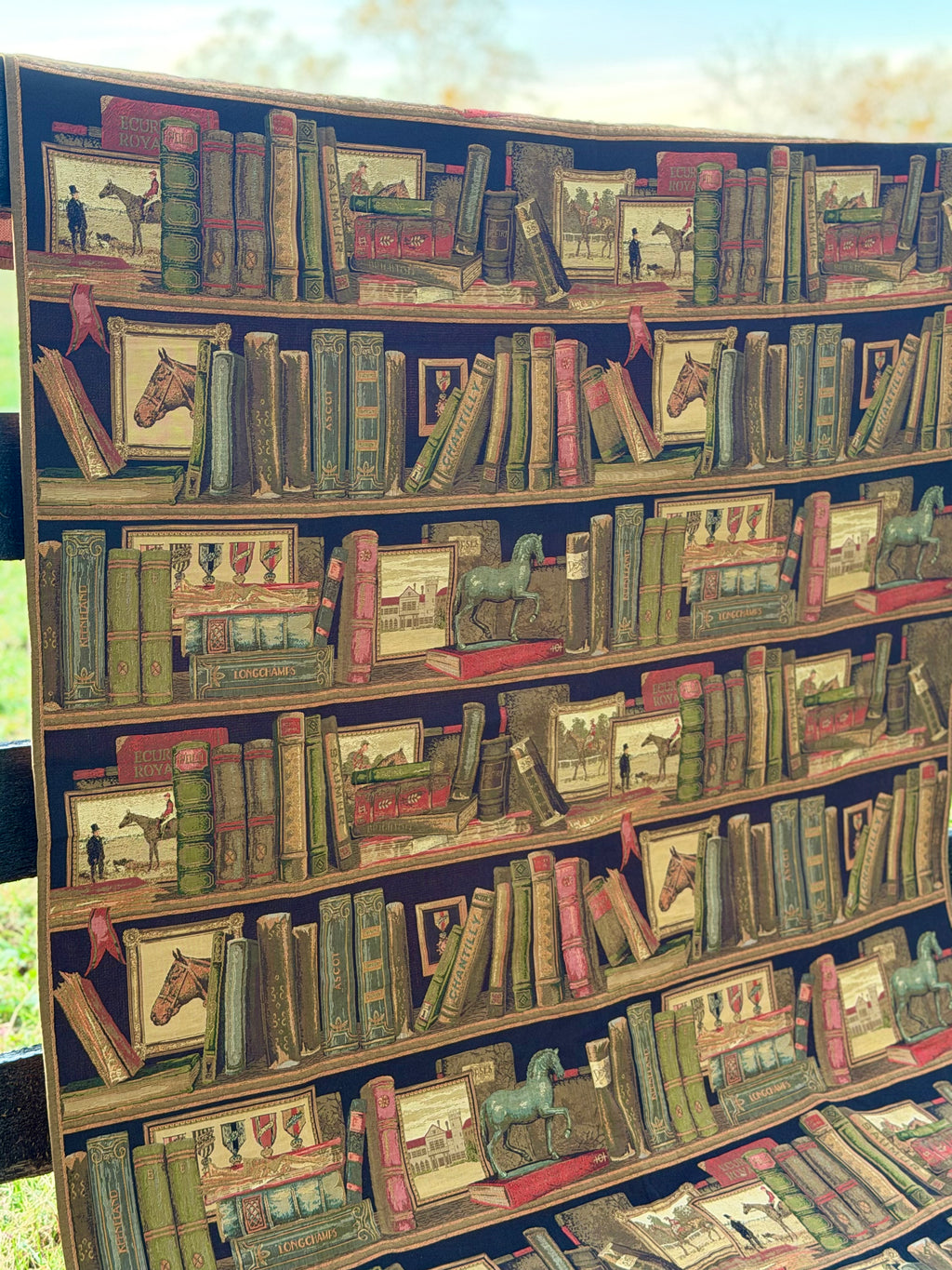 Equestrian Library Wall Tapestry
