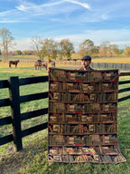 Equestrian Library Wall Tapestry