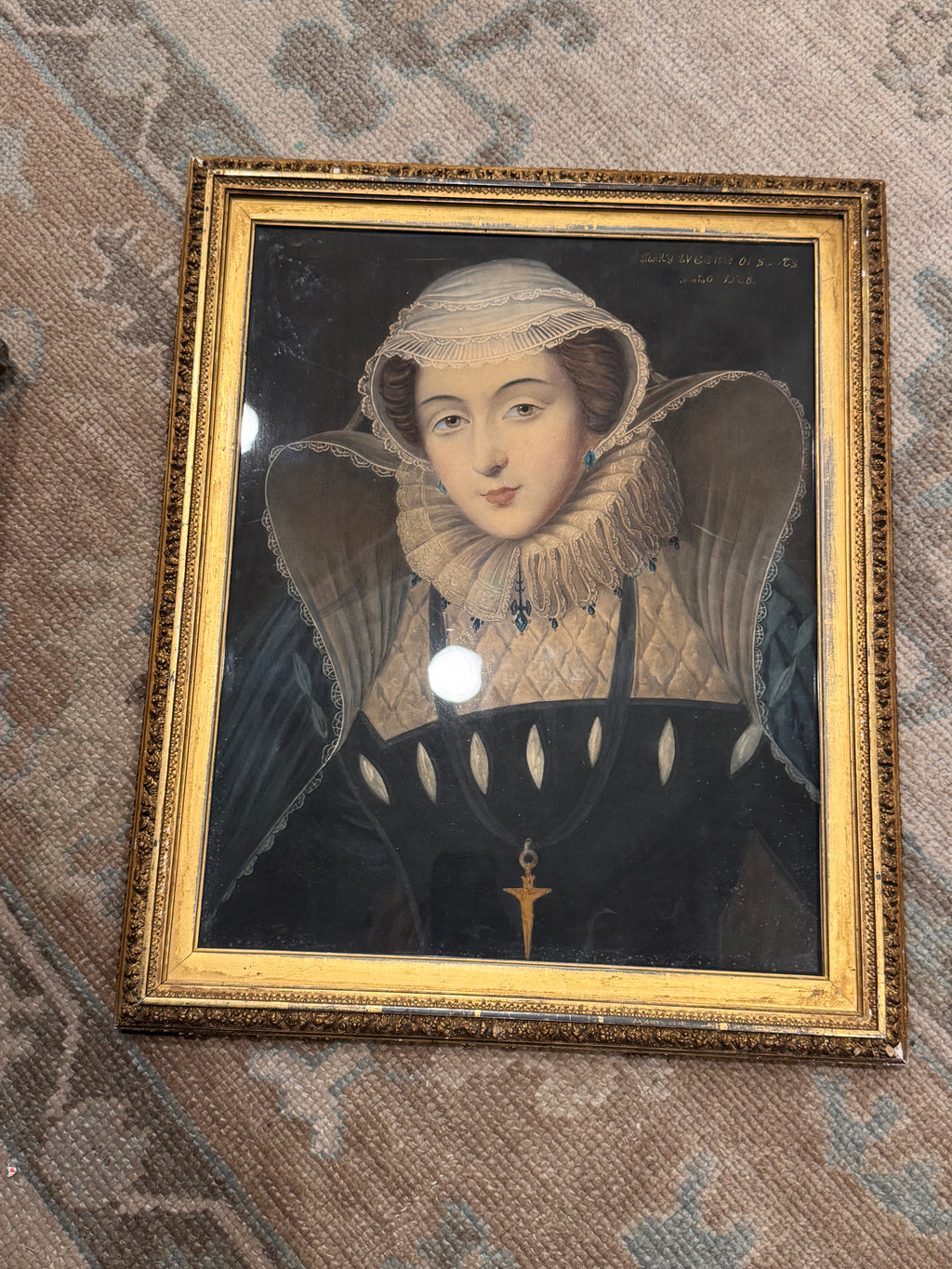 Mary Queen of Scots Gouache