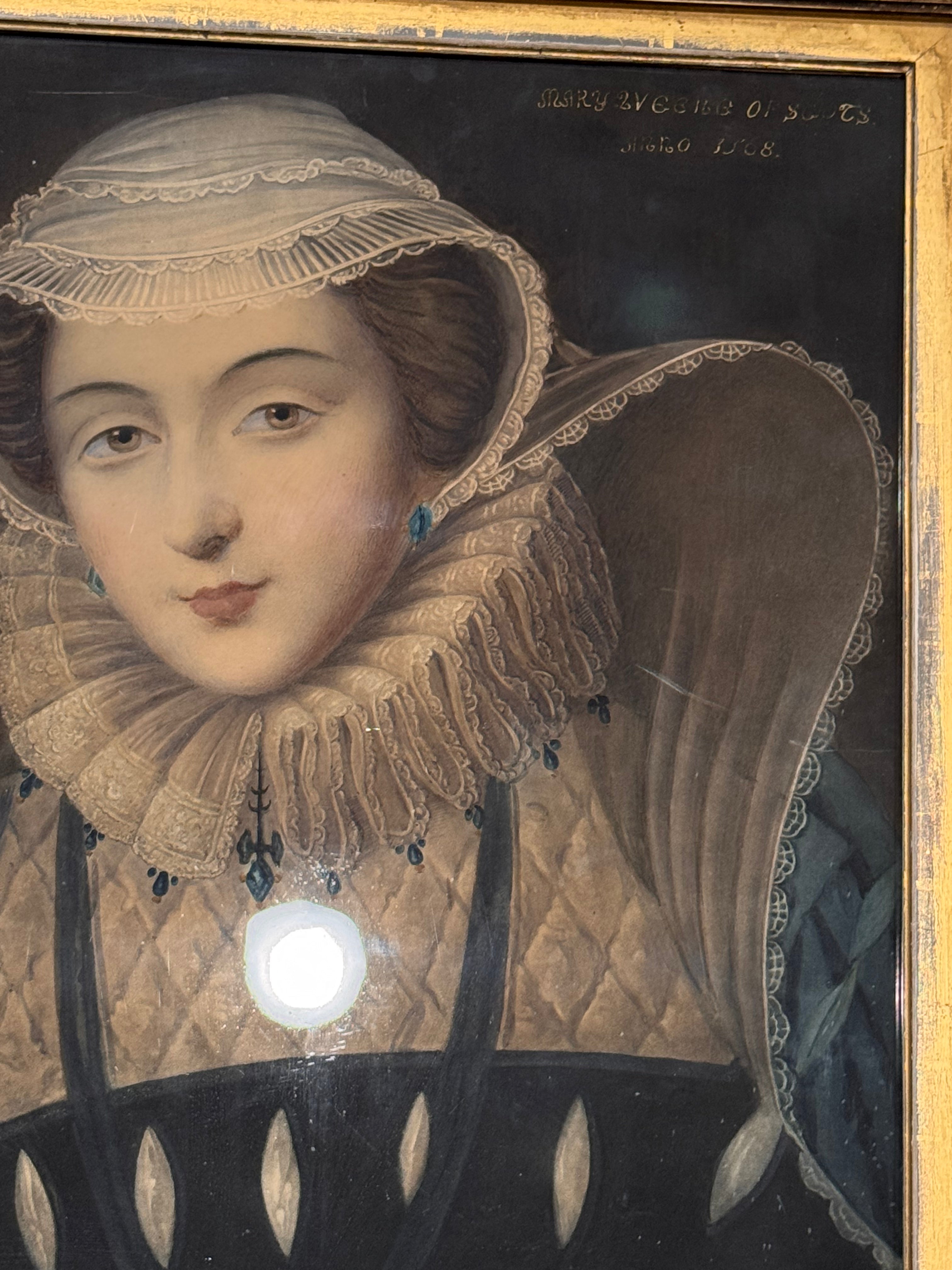 Mary Queen of Scots Gouache