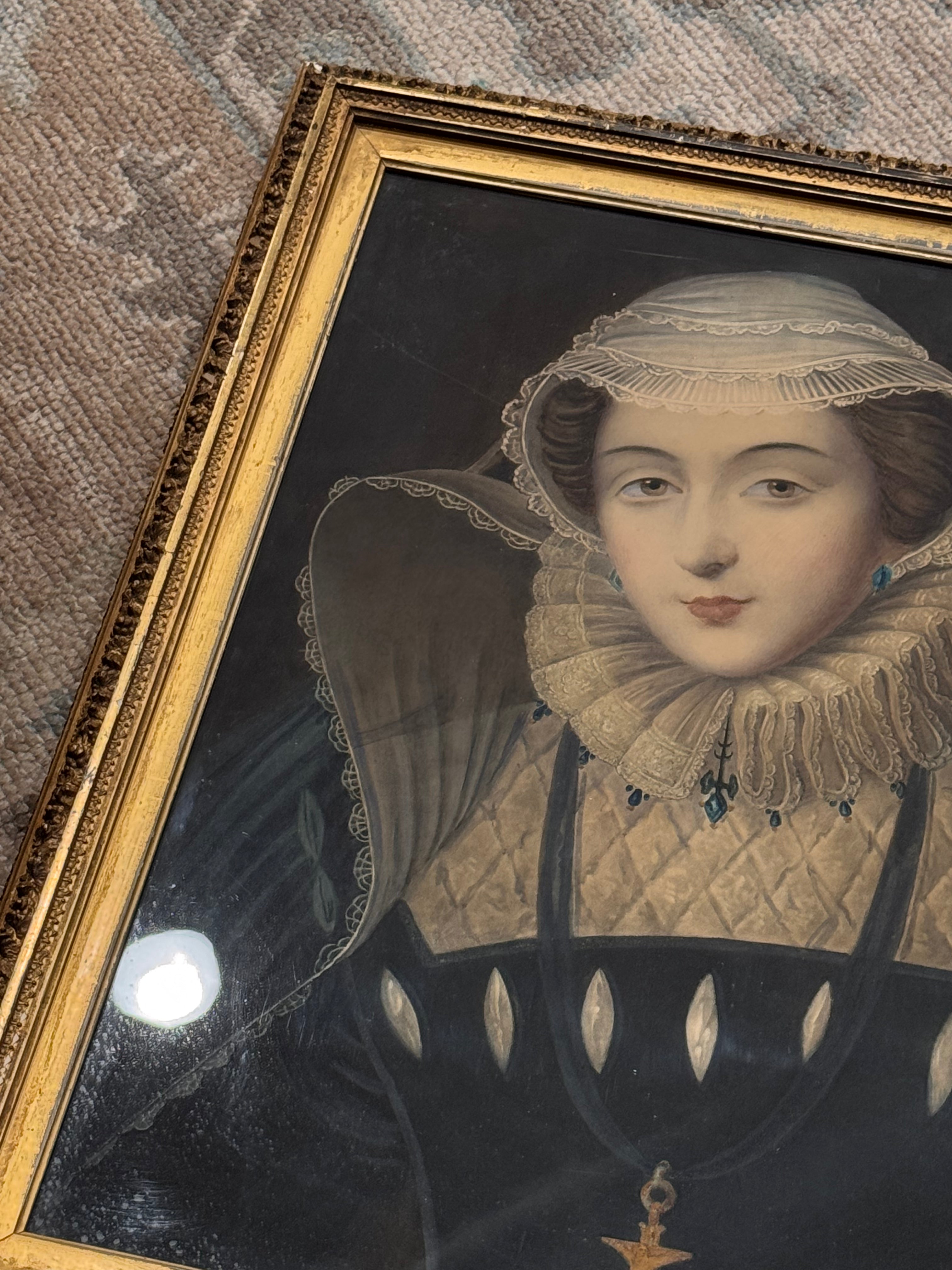 Mary Queen of Scots Gouache