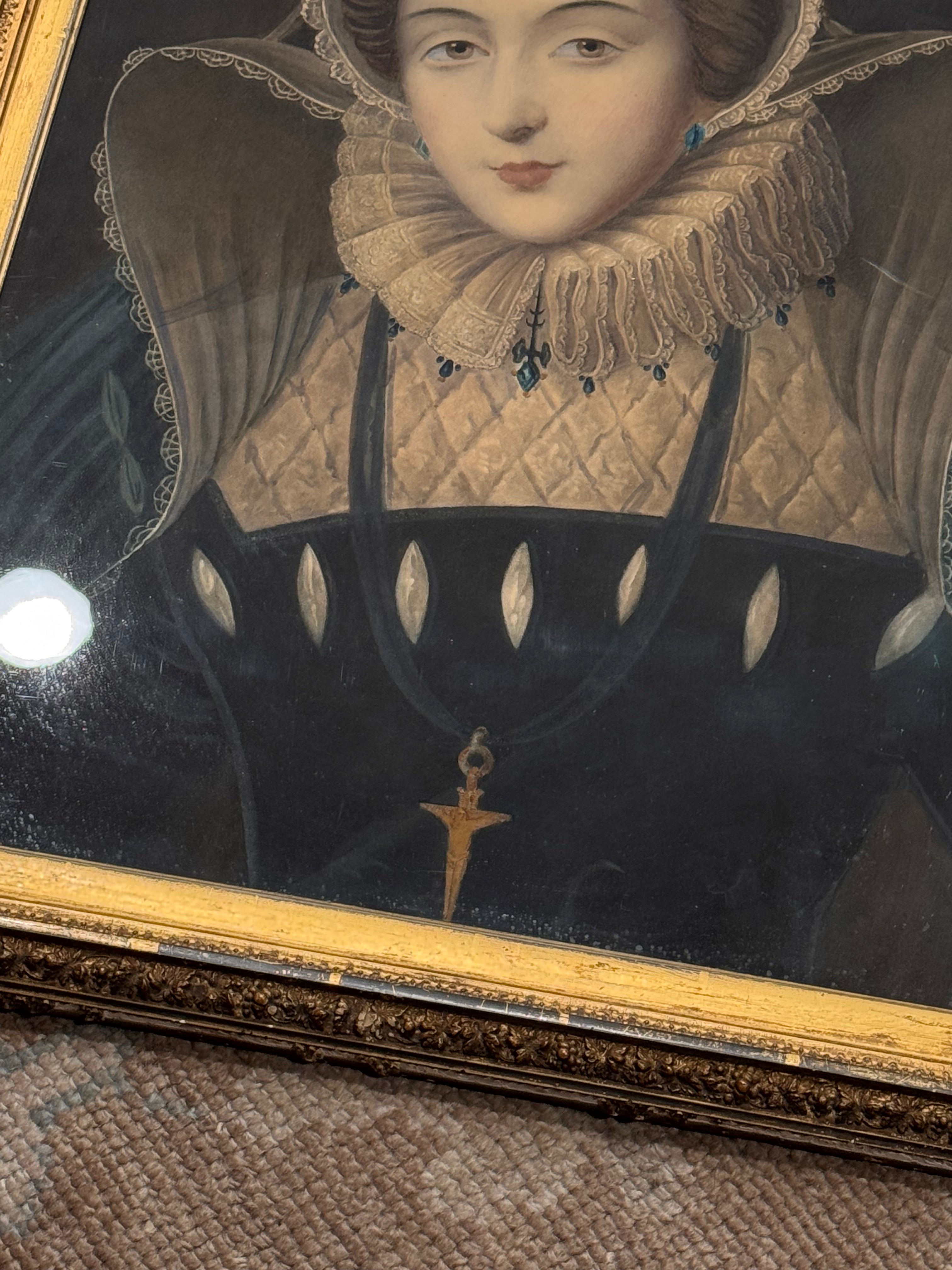Mary Queen of Scots Gouache
