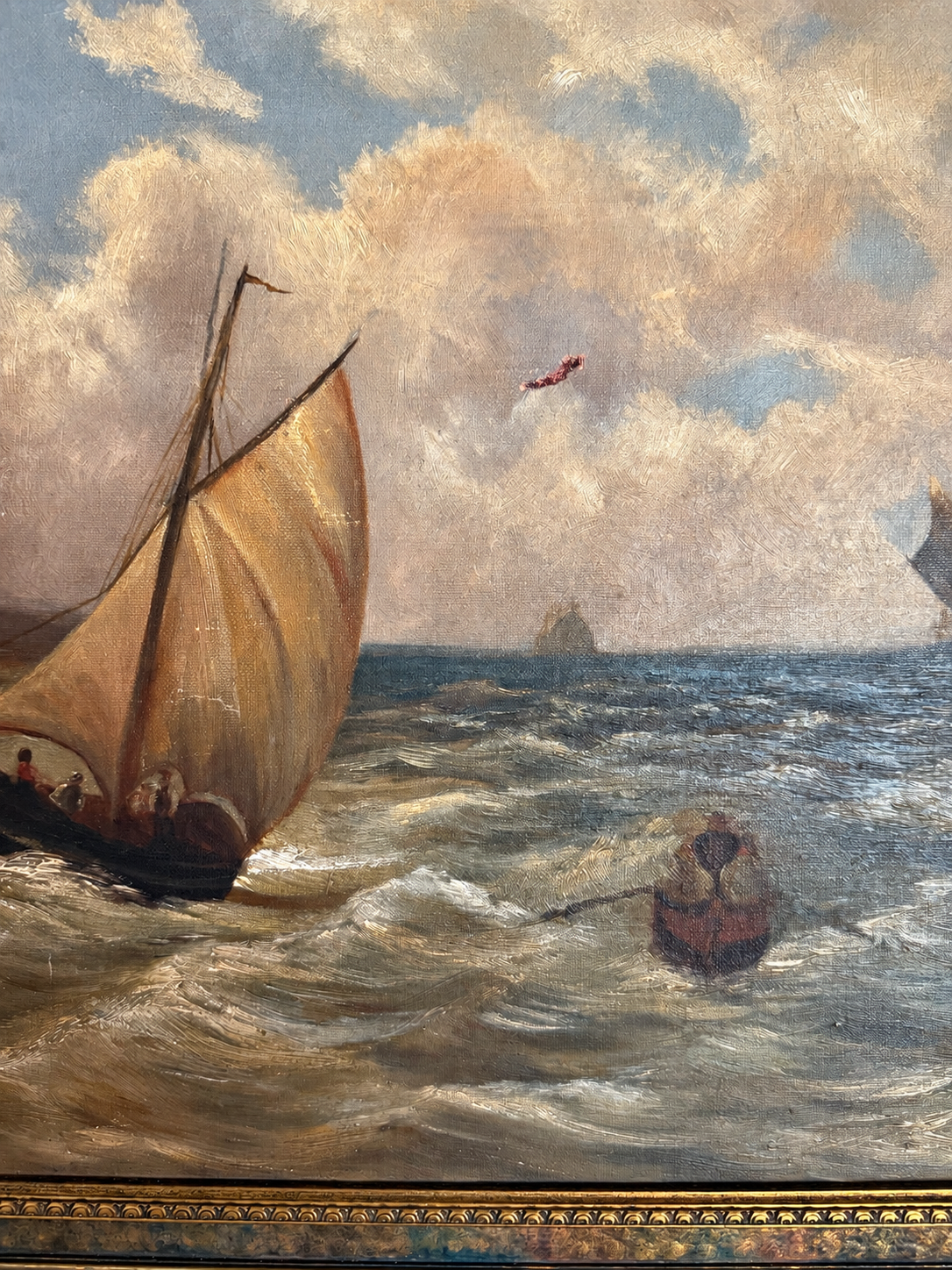 Late 19th Century Maritime Oil on Canvas