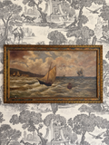 Late 19th Century Maritime Oil on Canvas