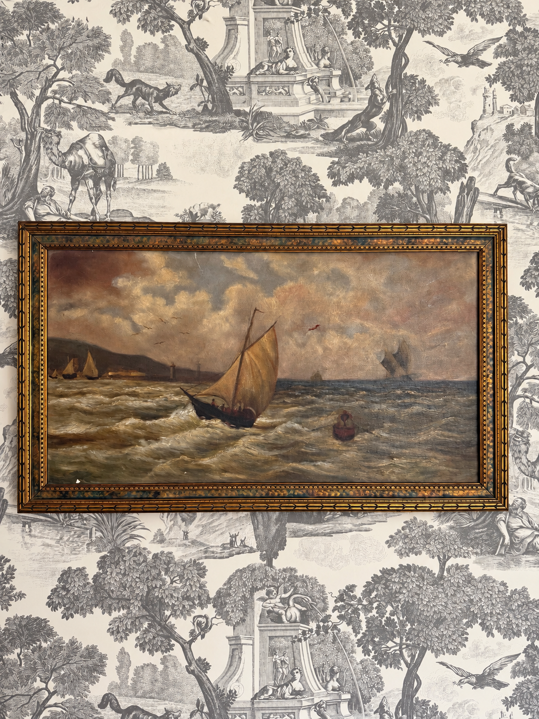 Late 19th Century Maritime Oil on Canvas